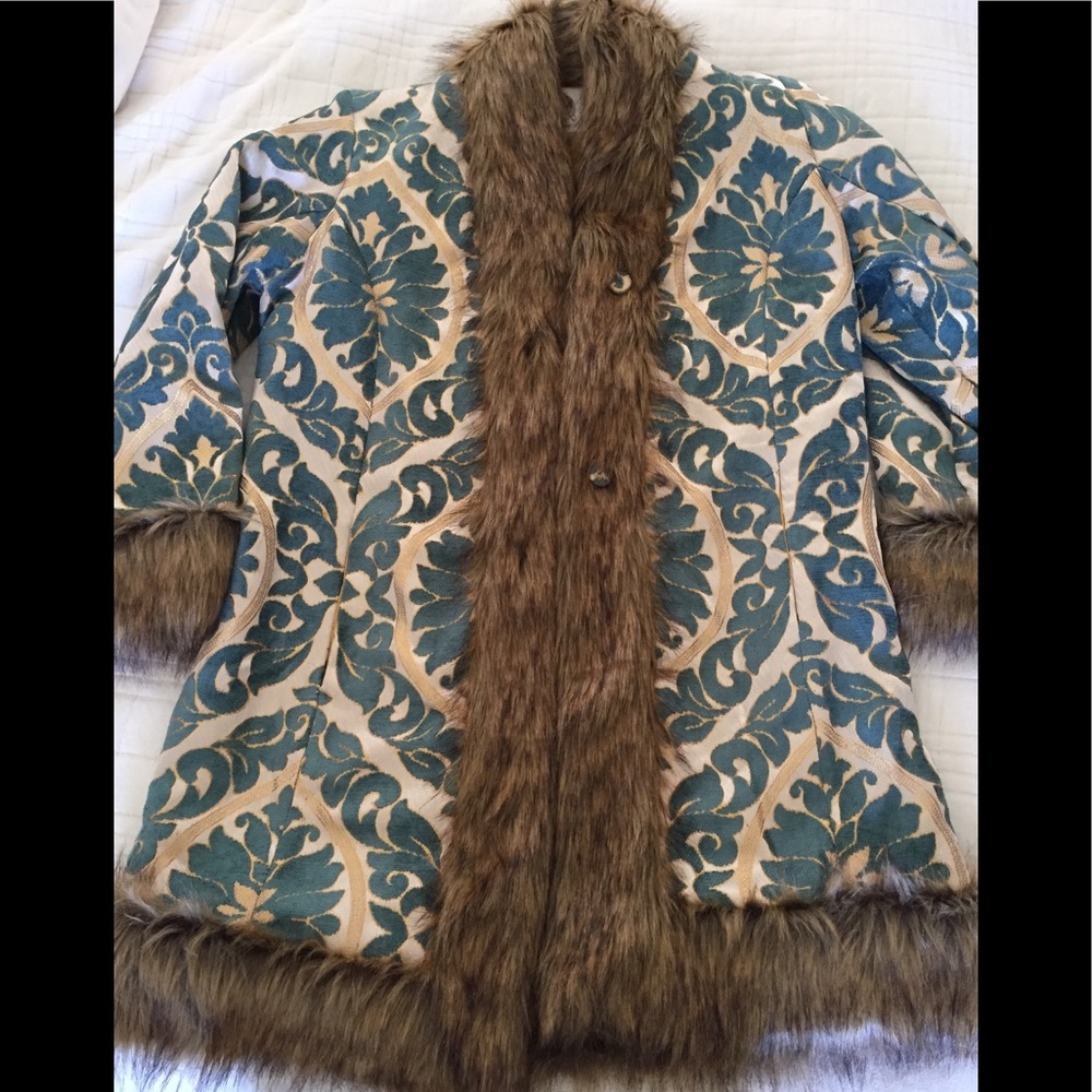 Chasing Unicorns Band On The Run Jacket Turquoise Medium NWT - Picture 4 of 9